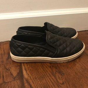 Black quilted leather Steve Madden Sneakers